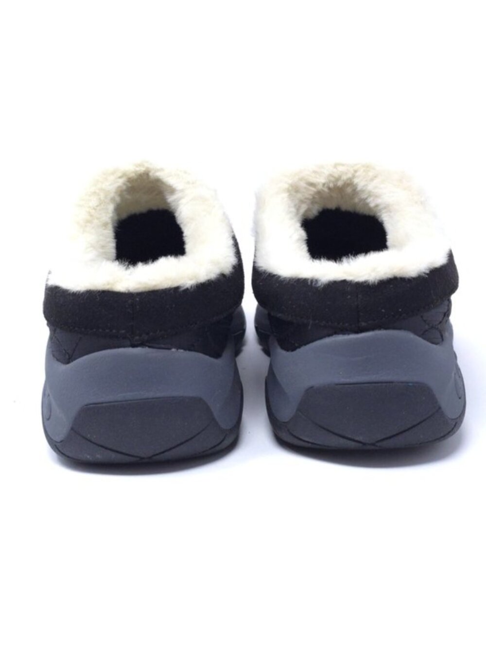 Easy Spirit Wimmy Black Shearling Quilted Clogs 7.5M Cozy Winter Mules - Picture 6 of 9